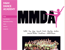 Tablet Screenshot of mandmdance.com